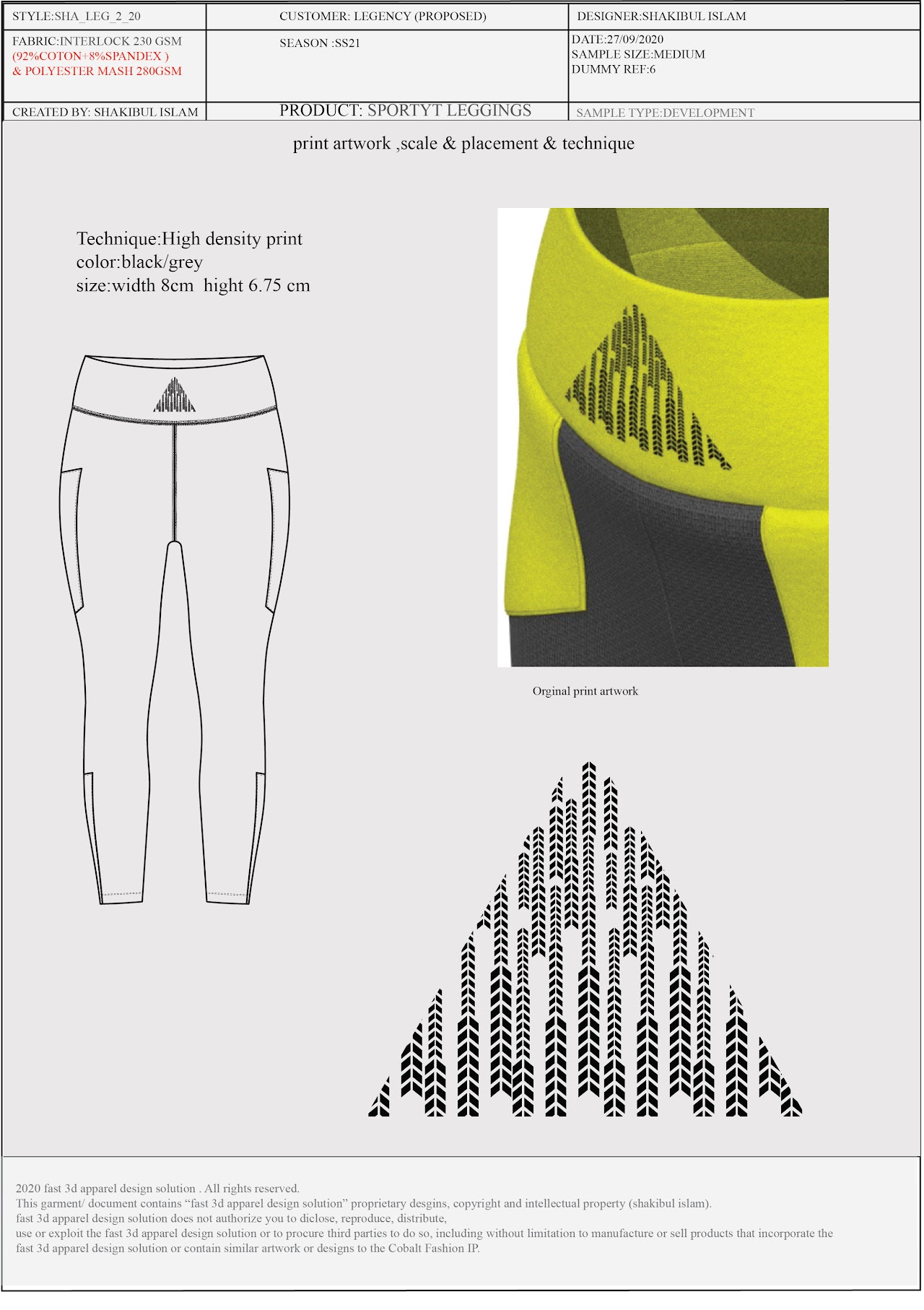 Activewear Fit Study 02 portfolio image 1