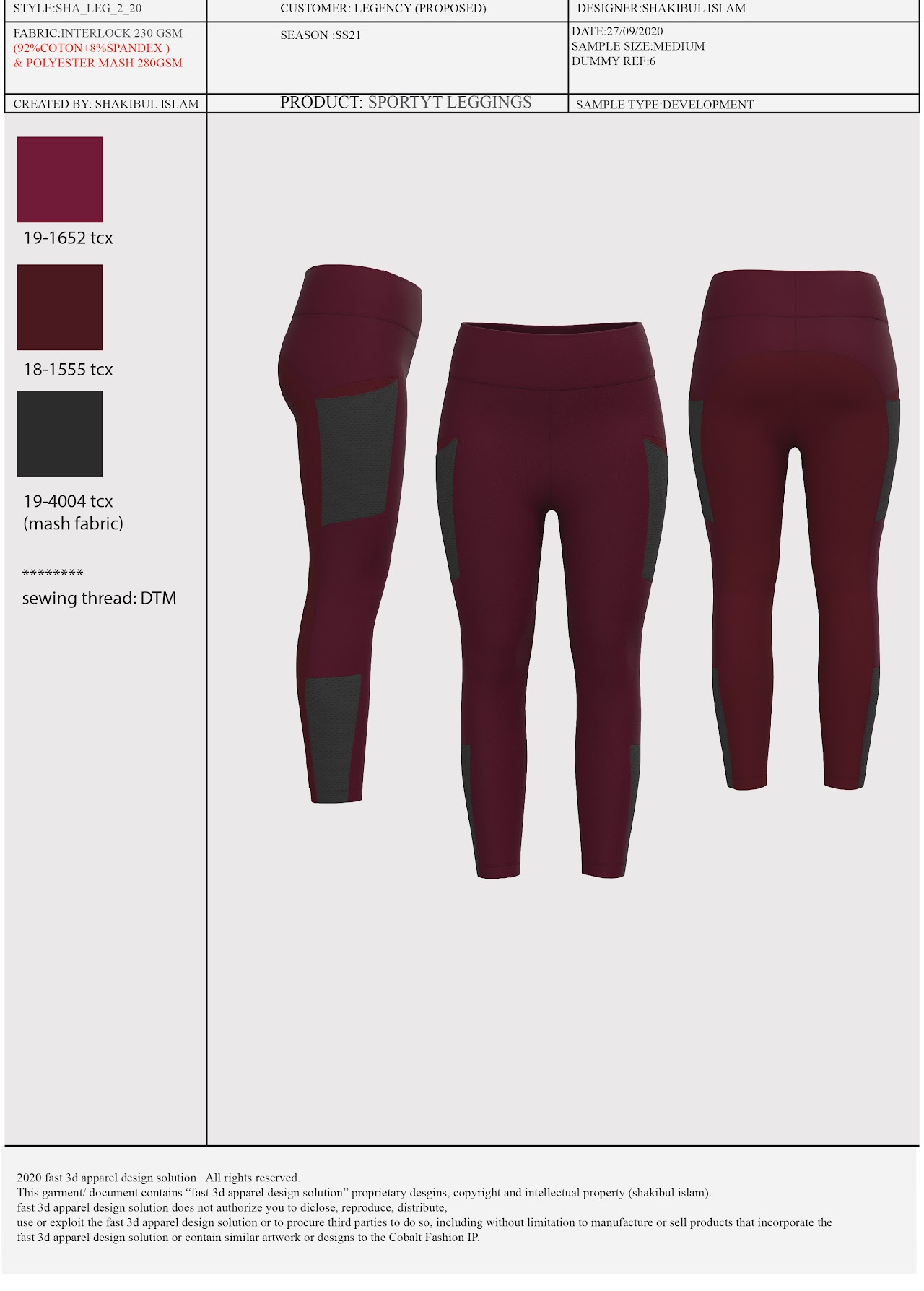 Activewear Fit Study 12 portfolio image 1
