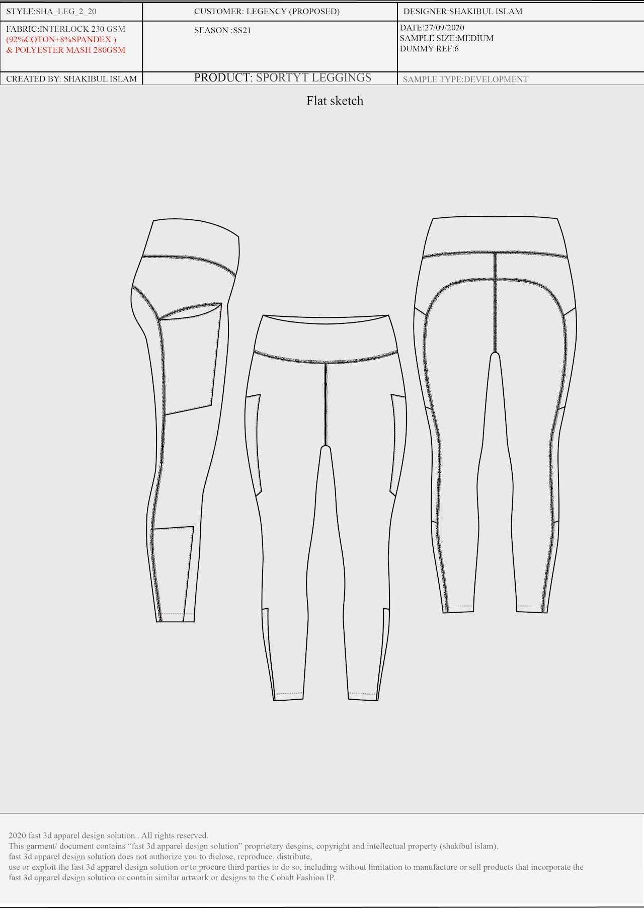 Activewear Fit Study 12 portfolio image 2