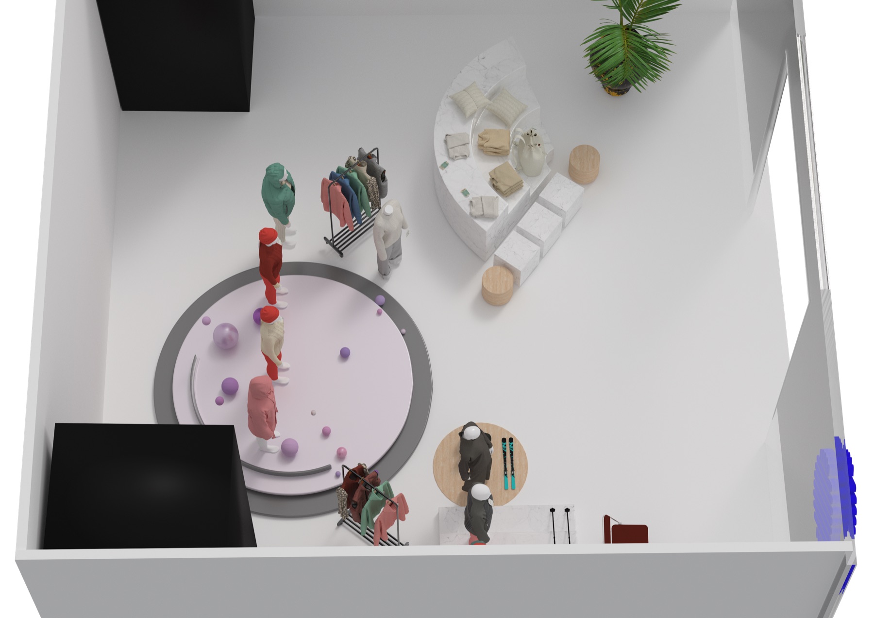 Wide digital retail environment created for the Algafila competition